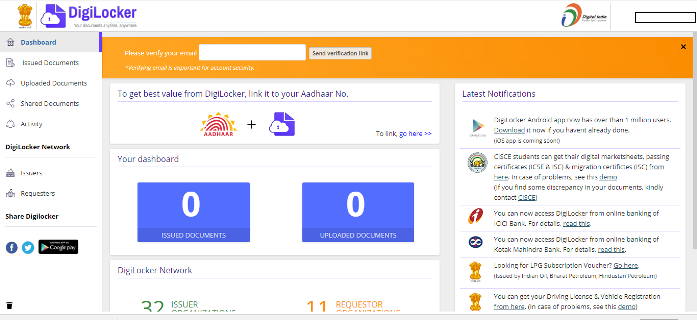 Digilocker account 