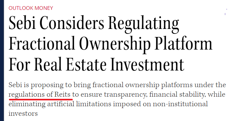 Fractional Real Estate Regulation by SEBI