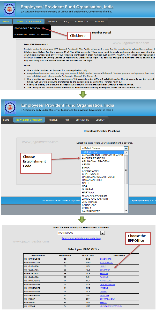 Download EPF e-passbook PDF