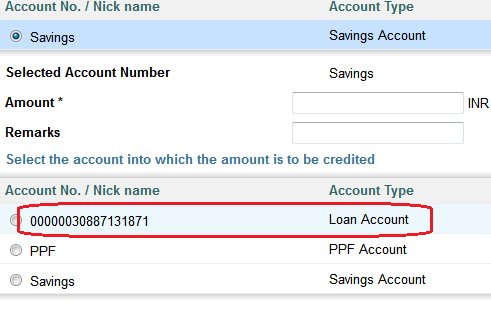 how to know my sbi personal loan account number