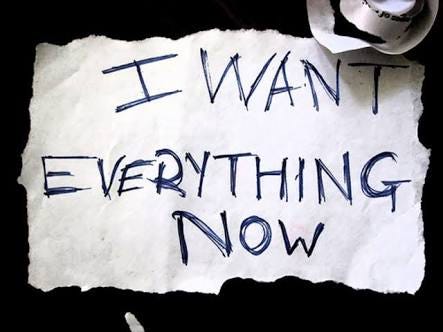 instant gratification.. focusing on short term pleasure