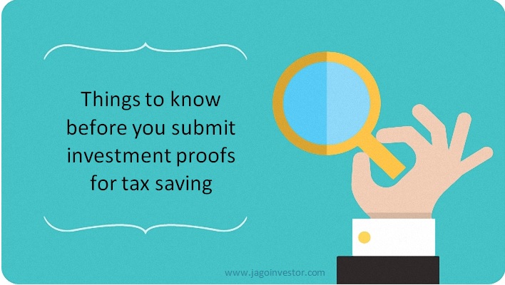 investment proof for tax saving