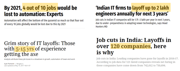 layoff headlines india