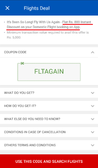 makemytrip mobile app offer