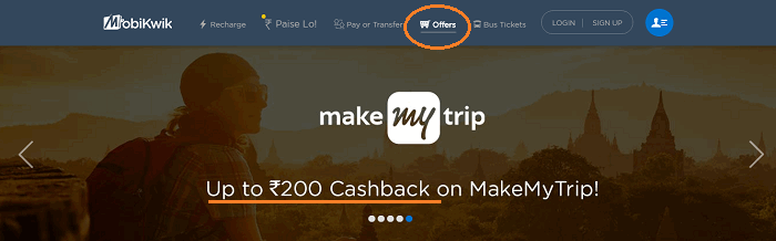 mobikwik cashback offers