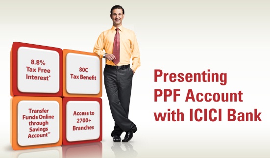 Open PPF account in ICICI Bank 