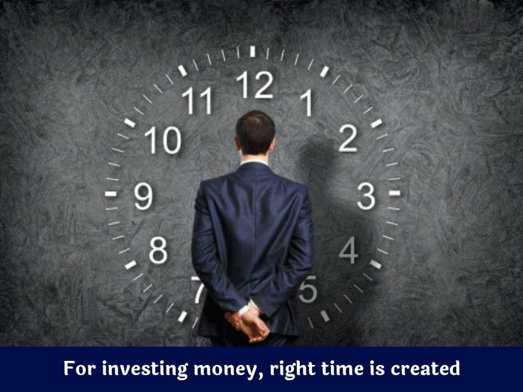 right time never comes when one can start investing but to invest right time is created