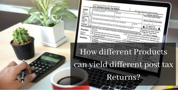 How different Products can yield different post tax Returns?