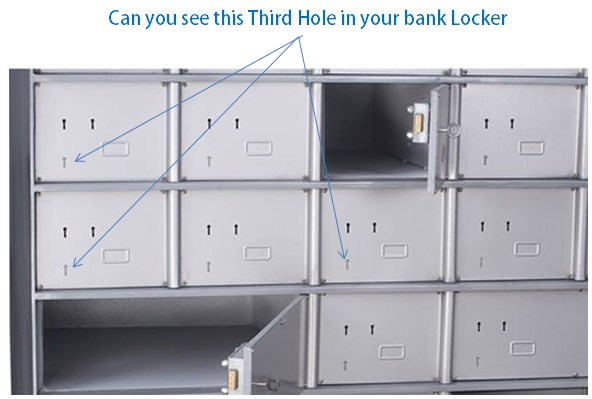 third hole in bank locker